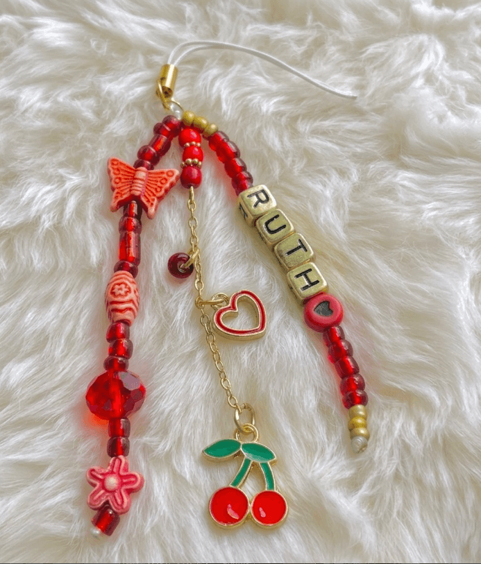 Cherry Red Keychain